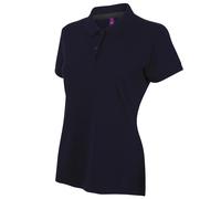 Henbury polo micro-fin pique pour femme h102 - manches courtes lisses pour femme