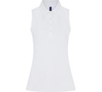 Henbury - Polo pour femme sans manches RW10526 (L) (Blanc)
