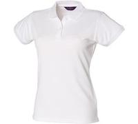 Henbury - Polo sport à forme ajustée - Femme (L) (Blanc) - UTRW636 Blanc, Blanc