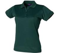Henbury - Polo sport à forme ajustée - Femme (L) (Vert bouteille) - UTRW636 Vert Bouteille, Vert bouteille G
