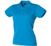 Henbury - Polo sport à forme ajustée - Femme (S) (Bleu saphir) - UTRW636 Bleu Saphir, Bleu saphir