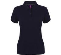 Polo à manches courtes Micro-Fine Henbury pour femme RW5421 (XS) (Bleu marine)