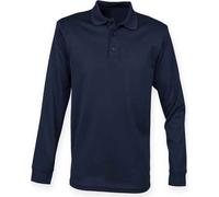 Henbury - Polo unie homme/femme manches longues PC3836 (4XL) (Bleu marine)