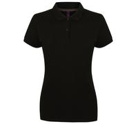 Henbury pour femmes Piqué micro-fin Chemise polo-Dames Manche courte T-shirt uni
