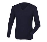 Henbury - Pull à col V - Homme (XL) (Bleu Marine)
