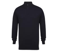 Henbury - Pull zippé 1/4 à manches longues - Homme (RW5289)