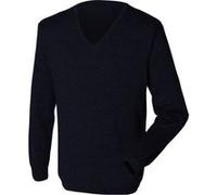 Henbury - Pullover avec col en V - Homme (4XL) (Bleu marine) - UTRW659 Bleu Marine