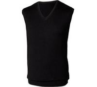 Henbury - Pullover sans manches avec col en V - Homme (3XL) (Noir) - UTRW663 Noir