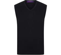 Henbury - Pullover sans manches avec col en V - Homme (4XL) (Noir)
