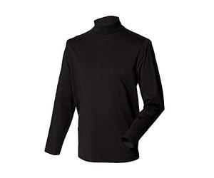 Henbury Roll Neck Long Sleeved Top Pull Homme