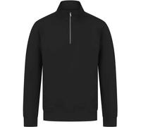 Henbury - Sweat-shirt à fermeture éclair courte pour homme/femme Unie PC5254 (4XL) (Noir)