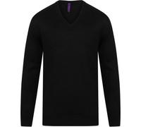 Henbury - Sweat-shirt col V pour homme PC7219 (XS) (Bleu marine)