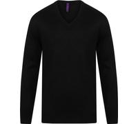 Henbury - Sweat-shirt col V pour homme PC7219 (XXL) (Noir)