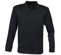 Henbury Unisexe Coolplus manches longues Chemise polo - T-shirt décontracté uni