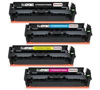 HenceBuy 203X Cartouche de Toner Compatible pour HP 203X 203A CF540X CF540A pour HP Color LaserJet Pro MFP M281fdw M281fdn M280nw M281cdw LaserJet Pro M254dw M254nw M254dn Noir Cyan Magenta Jaune