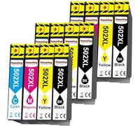HenceBuy 502 XL Compatible avec Epson 502XL Cartouches d'encre Multipack pour Expression Home XP-5100 XP-5105 XP-5150 XP-5155 Workforce WF-2860 WF-2865 WF-2880 WF-2885 (12 Paquets)