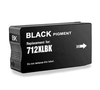 HenceBuy 712 Nori Cartouche Encre Compatible pour HP 712 XL 80ml pour HP DesignJet T630 T650 T210 T230 T250 imprimante 3ED70A 3ED71A (1 Noir)