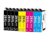 HenceBuy Lot de 10 cartouches d'encre XL compatibles Epson 29XL pour Expression Home XP-342 XP-332 XP-345 XP-352 XP-442 XP-445 XP-455 XP-432 XP-245 XP-235 XP-335 XP-435 XP-247