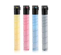 HenceBuy Toner compatible avec Konica Minolta TN324 TN-324K TN324K TN324C TN324M TN324Y pour Konica Minolta BizHub C258 C308 C368 Noir/cyan/magenta/jaune