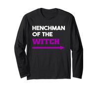 Henchman of The Witch Funny Couple Typographie Halloween Manche Longue