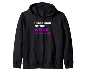 Henchman of The Witch Funny Couple Typographie Halloween Sweat à Capuche