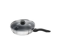 HENCKELS by ZWILLING Stream Sauteuse 28 cm avec couvercle anti-adhésif en céramique compatible induction, Argent