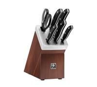 HENCKELS Everyday Bloc de couteaux auto-affûtant 7 pièces, Ciseaux, Marron | Set de couteaux, Bloc en frêne