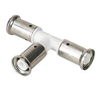 HENCO INDUSTRIES NV Té égal PVDF blanc multicouche à sertir TH ou BE Ø20x2.0
