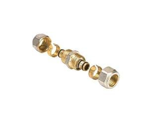 Henco - Raccord Multicouche à compression - Manchon Multicouche à compression égal Droit Ø16x2,0 -