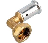 Henco - Raccord Multicouche à sertir HENCO - Coude multicouche laiton à sertir TH ou BE écrou libre Femelle (15/21) 1/2" - Ø16 x 2,0 HENCO