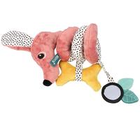 Hencz Toys jouet éducatif suspendu avec hochet et miroir - Chien, spirale -poudre