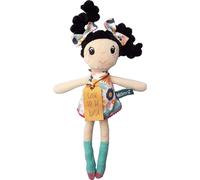 Hencz Toys Poupée en chiffon doux ZUZKA avec cheveux noirs