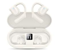 Hendari Open Ear Écouteurs avec Écran LED, Ecouteurs Bluetooth 5.3 sans Fil Sport, 75H HiFi Stéréo, Oreillette Bluetooth Sport avec 4 Mic, IP5 Étanche Casque Bluetooth pour Running/Gym