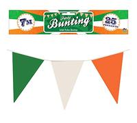 Hendbrandt - Banderole avec Fanions - Drapeau Irlandais - Idéal Décoration St Patrick - Nylon - 7 m