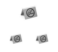 HENDI 663660 Chevalet de table Non fumeur (Lot de 3)