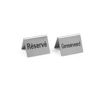 HENDI 663691 Chevalet de table Réservé / Gereserveerd - bilingue