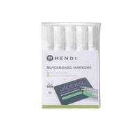 Feutres à craie 6 mm 5 feutres blancs - Hendi HENDI