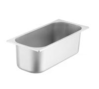 HENDI Bac Gastronorme, GN 2/4, résistance thermique -40 °C à 300 °C, utilisable dans des fours à convection, des réfrigérateurs, des bain-maries, des chafing dishes, 4L, 530x162x(H)65mm, inox 18/10