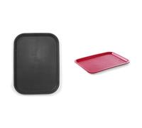 HENDI 878118 Plateau rectangulaire & 878910 Plateaux Fastfood Moyen, Rouge