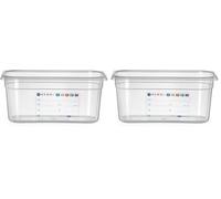 HENDI 880265 Boîte de stockage Gastronome 1/3 (Lot de 2)