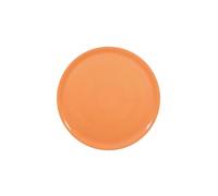 HENDI Assiette à Pizza Ronde en Porcelaine Émaillée, Assiette Uni pour Servir la Pizza, Compatible Micro-ondes et Lave-vaisselle, ⌀330mm, Orange