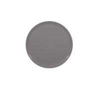 HENDI Assiette à pizza ronde, porcelaine, motif: unicolore, conviennent pour la lave-vaisselle et les fours à micro-ondes, ⌀330 mm, gris foncé