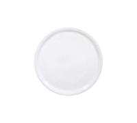 HENDI Assiette à pizza ronde, porcelaine, motif: unicolore, conviennent pour la lave-vaisselle et les fours à micro-ondes, ⌀330 mm, blanc