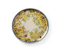 HENDI Assiette à pizza ronde, porcelaine, motif: barocco, conviennent pour la lave-vaisselle et les fours à micro-ondes, ⌀330 mm, jaune/noir