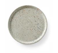 HENDI Assiette à pizza ronde, porcelaine, motif: taches multicolores, conviennent pour la lave-vaisselle et les fours à micro-ondes, ⌀310 mm, gris clair
