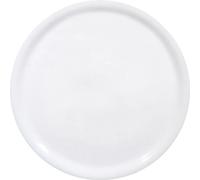 HENDI Assiette à pizza ronde, porcelaine, motif: unicolore, conviennent pour la lave-vaisselle et les fours à micro-ondes, ⌀280 mm, blanc
