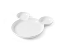 HENDI Assiette pour enfants motif Ours, assietete à dîner, Ø190mm sans les oreilles, hauteur: 27mm, porcelaine blanche