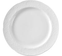 HENDI Assiette plate, bords renforcés, émaillage de qualité, résistance aux impacts et à l'usure, convient à micro-ondes et lave-vaisselle, ø200mm, porcelaine blanche