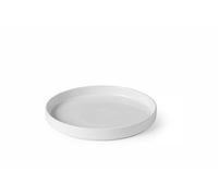 HENDI Assiette plate à bord haut, Oslo, ⌀200mm, porcelaine blanche émaillée