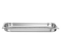 Hendi Bac gastronorme GN 1/1 perforé, empilable, bords lisses inox 5L H40mm -40° à 300°C